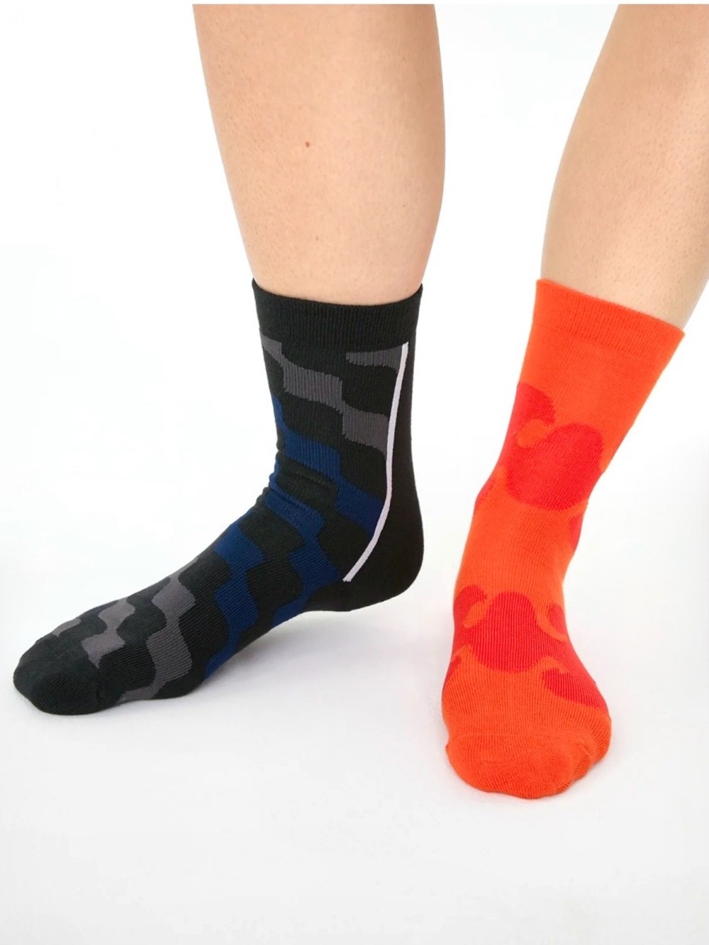 Adidas Marimekko Sock Set - Collegiate Navy/Utility Black, Collegiate Orange/Lus